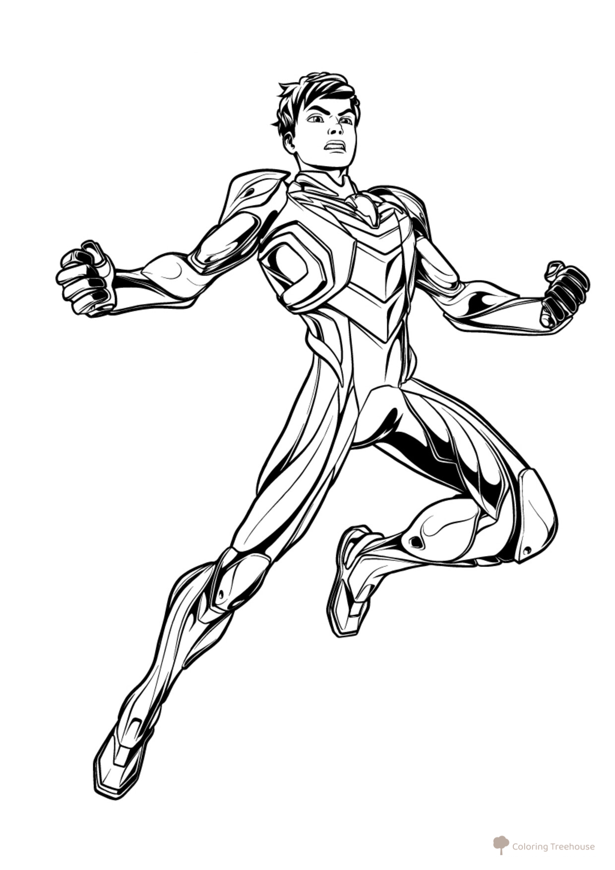 New Max Steel Coloring Page free printable Max Steel Coloring Pages coloring page