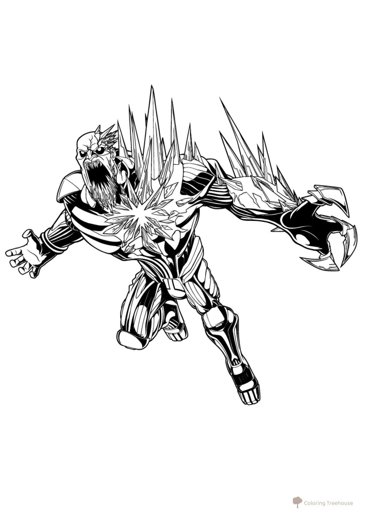Destroyer Coloring Page free printable Max Steel Coloring Pages coloring page