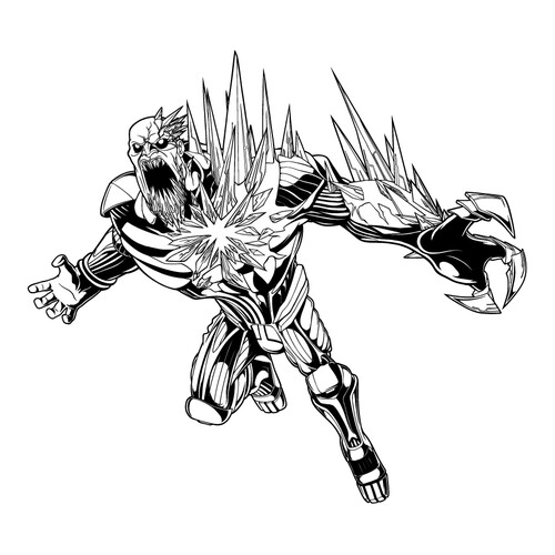Destroyer Coloring Page free printable Max Steel Coloring Pages coloring page