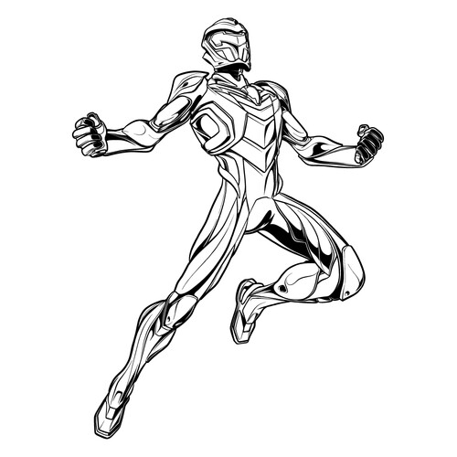 Página para colorear: Superhéroe Max Steel dibujo para colorear gratis de Páginas para colorear de Max Steel