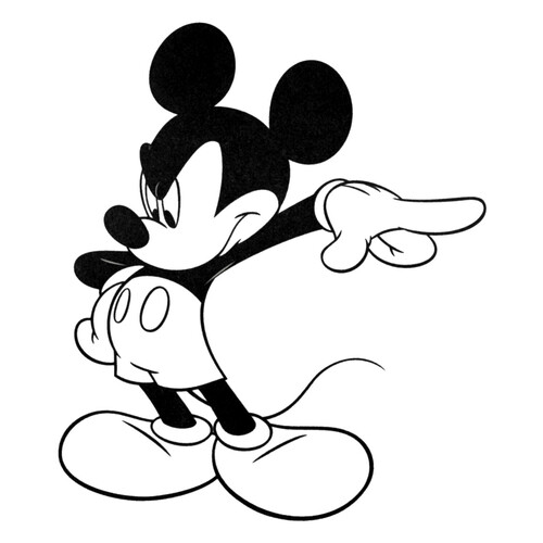 Mickey Mouse muy enfadado - página para colorear dibujo para colorear gratis de Páginas para colorear de Mickey Mouse y sus amigos
