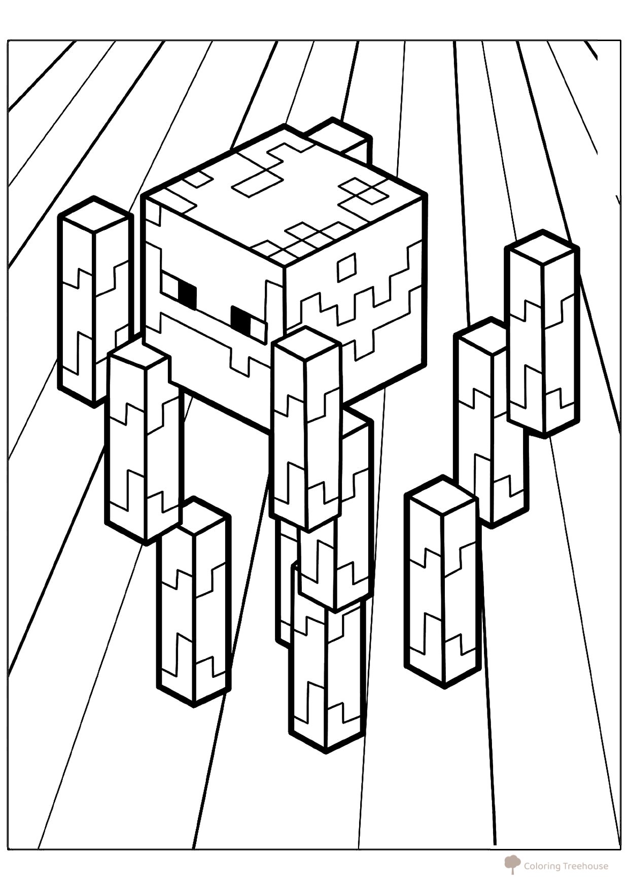 Página para colorear: Ifrit de Minecraft dibujo para colorear gratis de Páginas para colorear de Minecraft