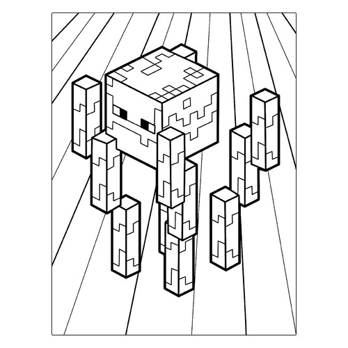 Página para colorear: Ifrit de Minecraft dibujo para colorear gratis de Páginas para colorear de Minecraft