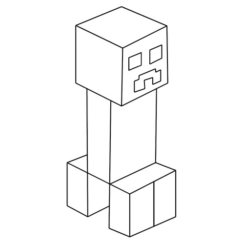 Página para colorear Creeper dibujo para colorear gratis de Páginas para colorear de Minecraft