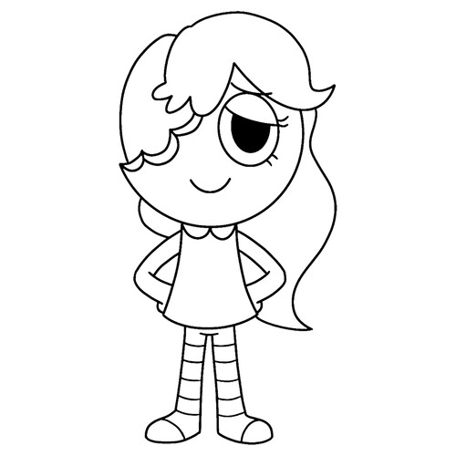 Dibujo para colorear «Ginger de Dendi World» dibujo para colorear gratis de Páginas para colorear — Mundo Dendy