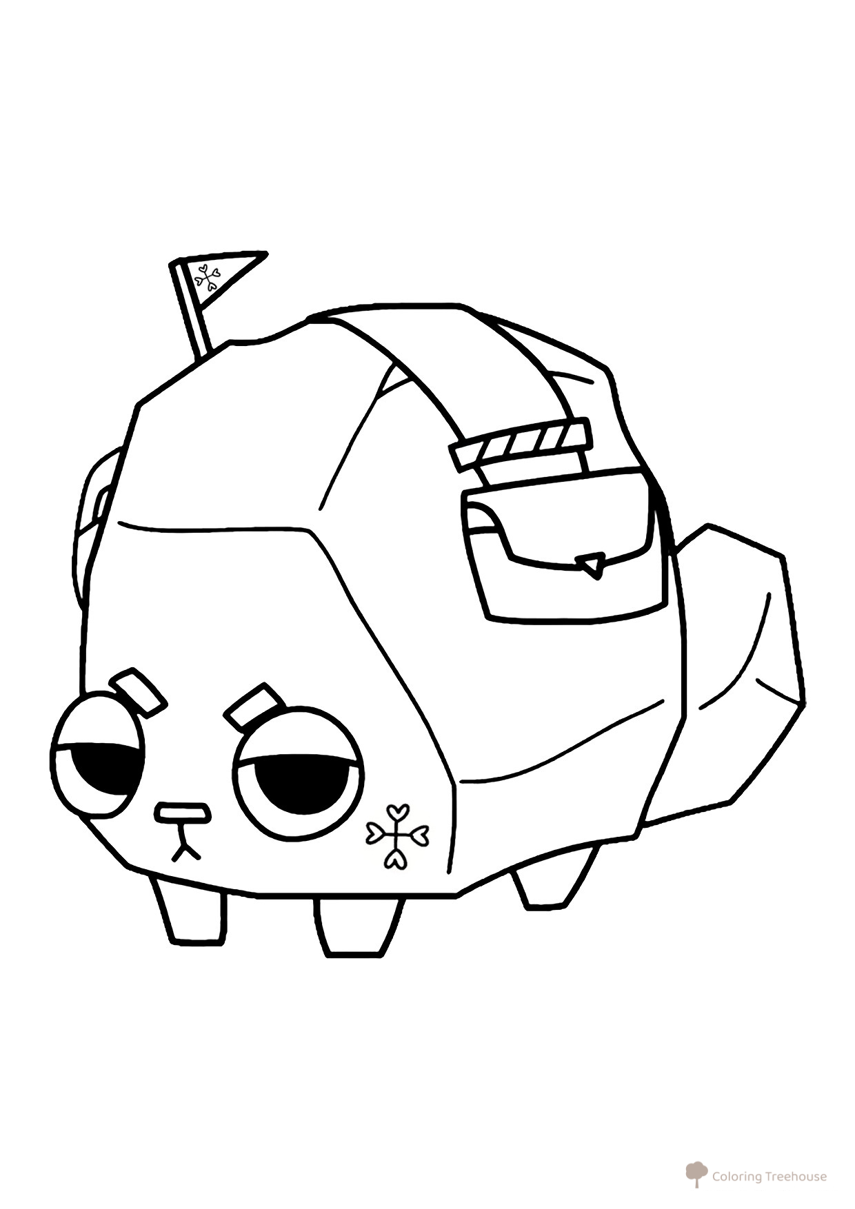 Cole from Dendy World Coloring Page free printable Dandy's World Coloring Pages coloring page