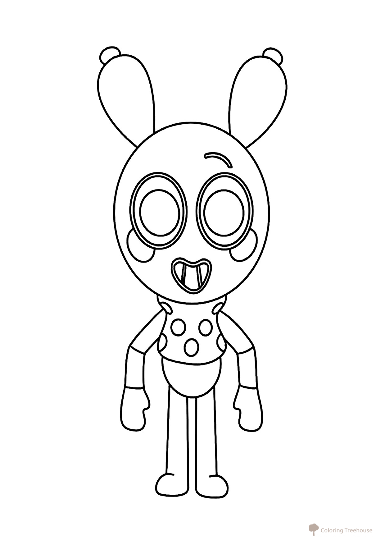 Dibujo para colorear «Lui del Mundo Dendy» dibujo para colorear gratis de Páginas para colorear — Mundo Dendy