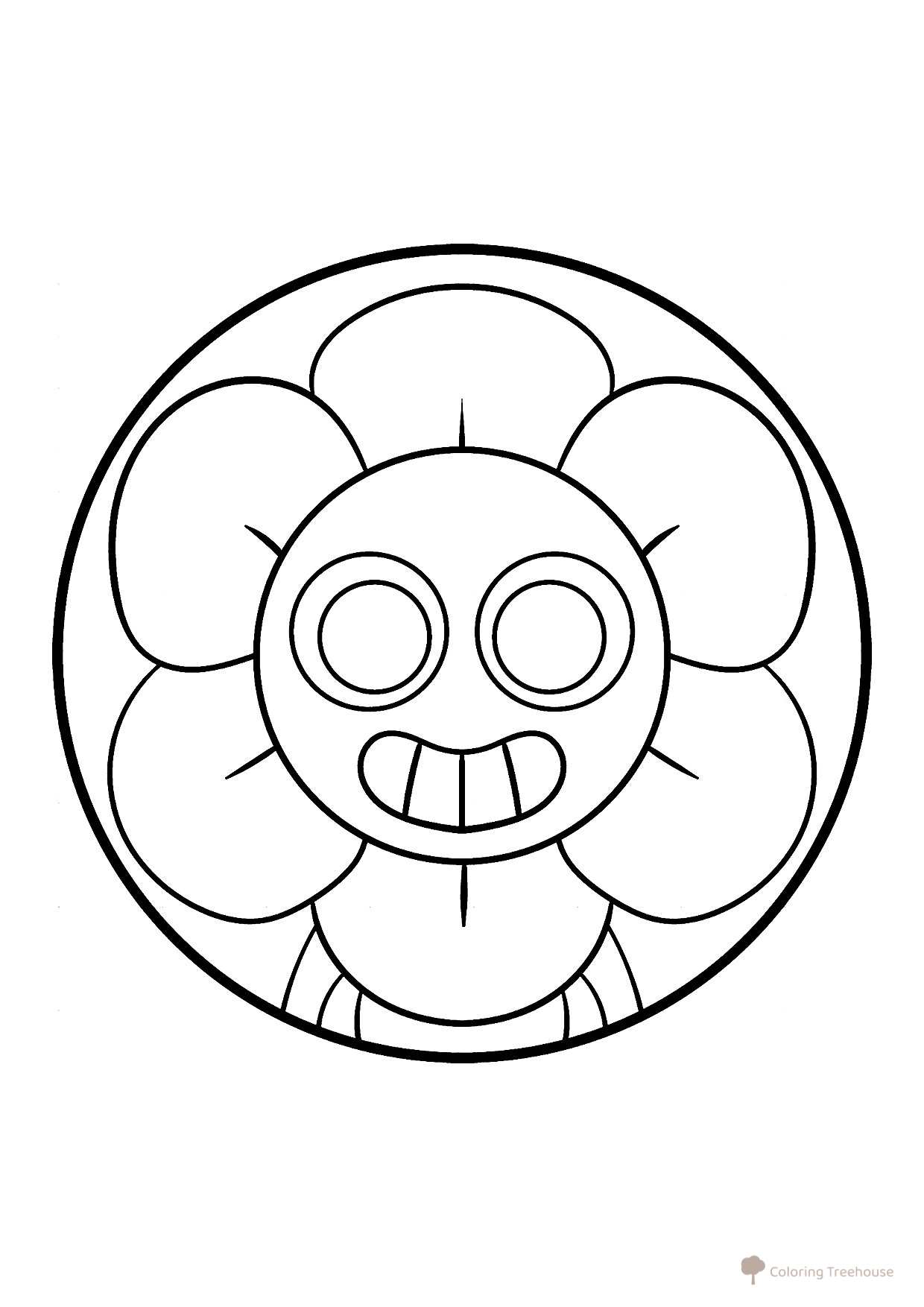 Dibujo para colorear «Retrato de Dendi» dibujo para colorear gratis de Páginas para colorear — Mundo Dendy