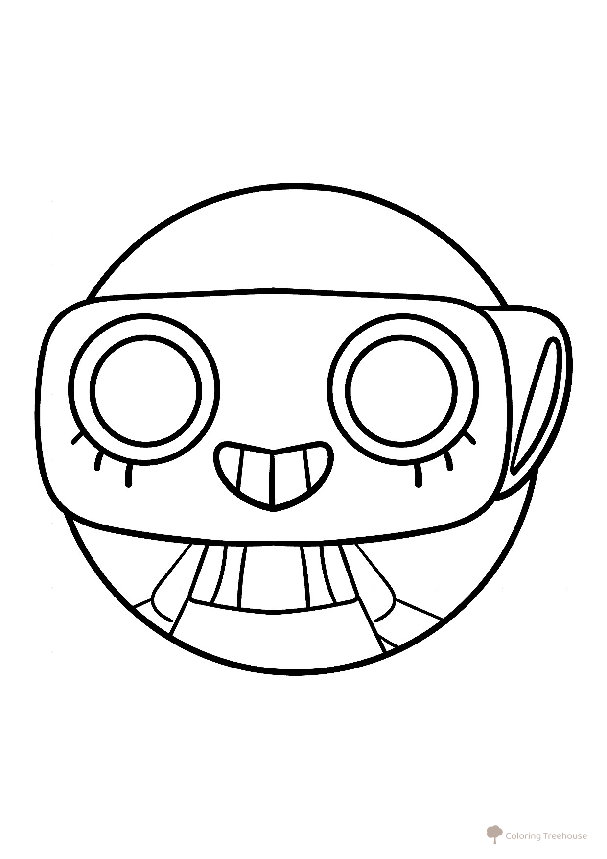 Página para colorear «Retrato de Shelly del mundo Dendy» dibujo para colorear gratis de Páginas para colorear — Mundo Dendy