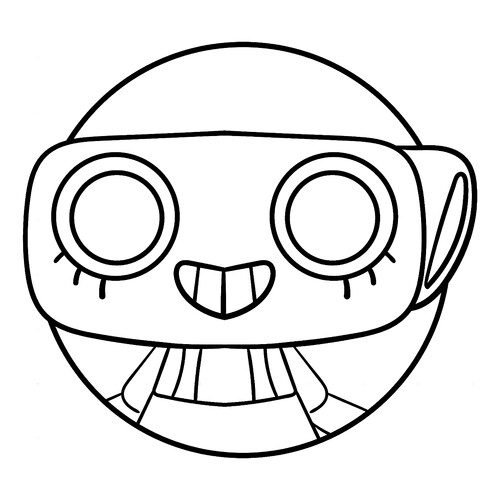 Página para colorear «Retrato de Shelly del mundo Dendy» dibujo para colorear gratis de Páginas para colorear — Mundo Dendy