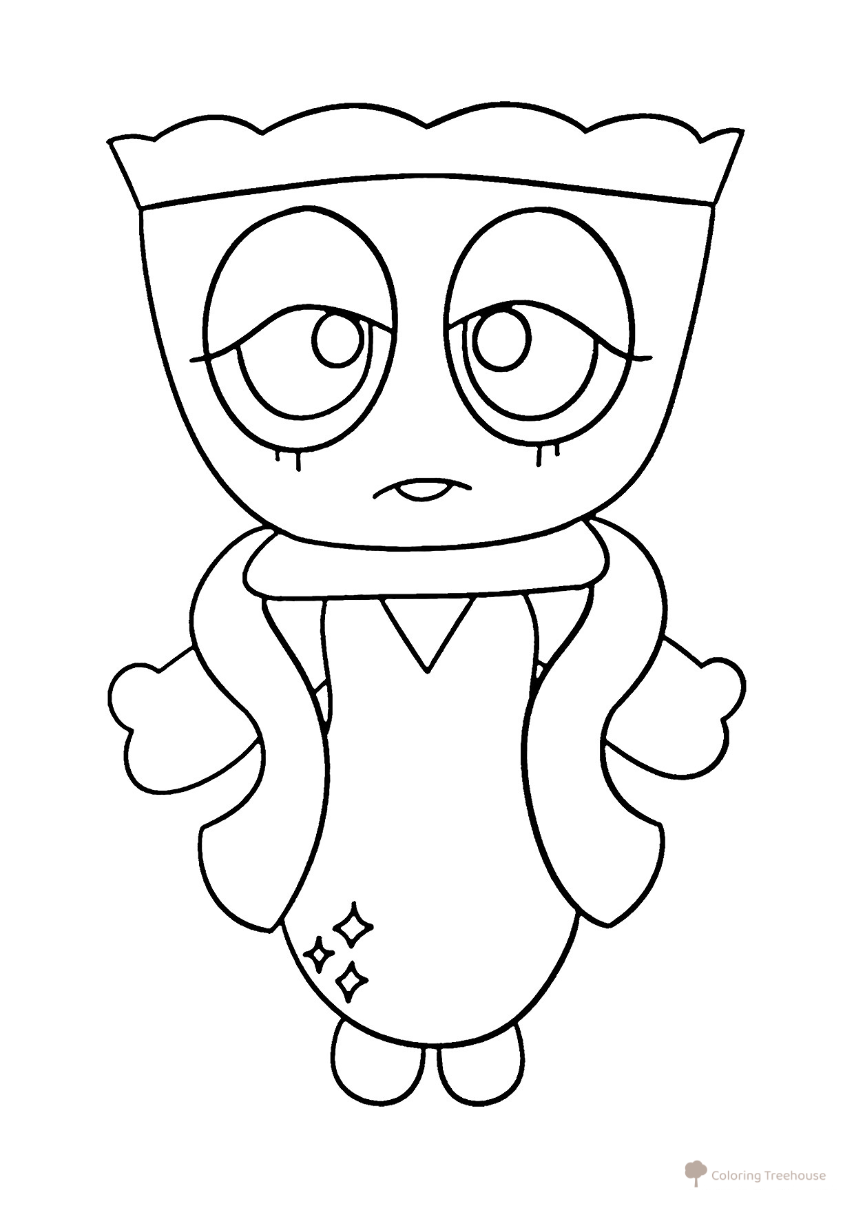Página para colorear: Tigan del mundo Dendy dibujo para colorear gratis de Páginas para colorear — Mundo Dendy