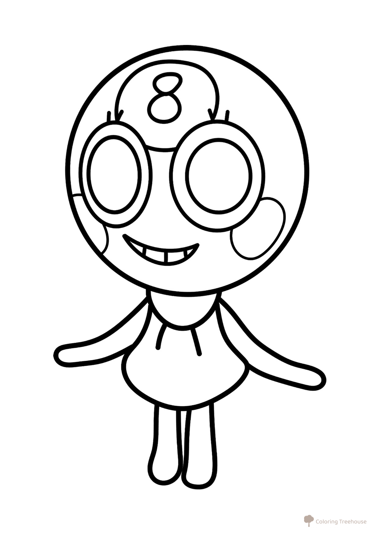 Página para colorear «Тудлс del Mundo Dendy» dibujo para colorear gratis de Páginas para colorear — Mundo Dendy