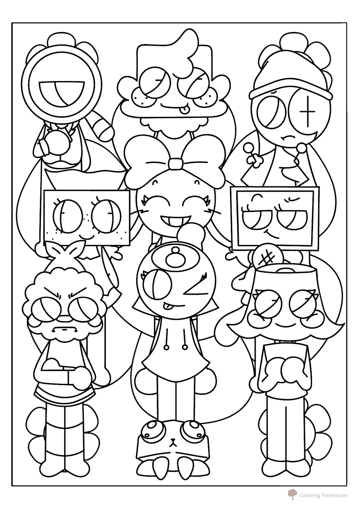 Página para colorear «Tuny del Mundo Dendy» dibujo para colorear gratis de Páginas para colorear — Mundo Dendy