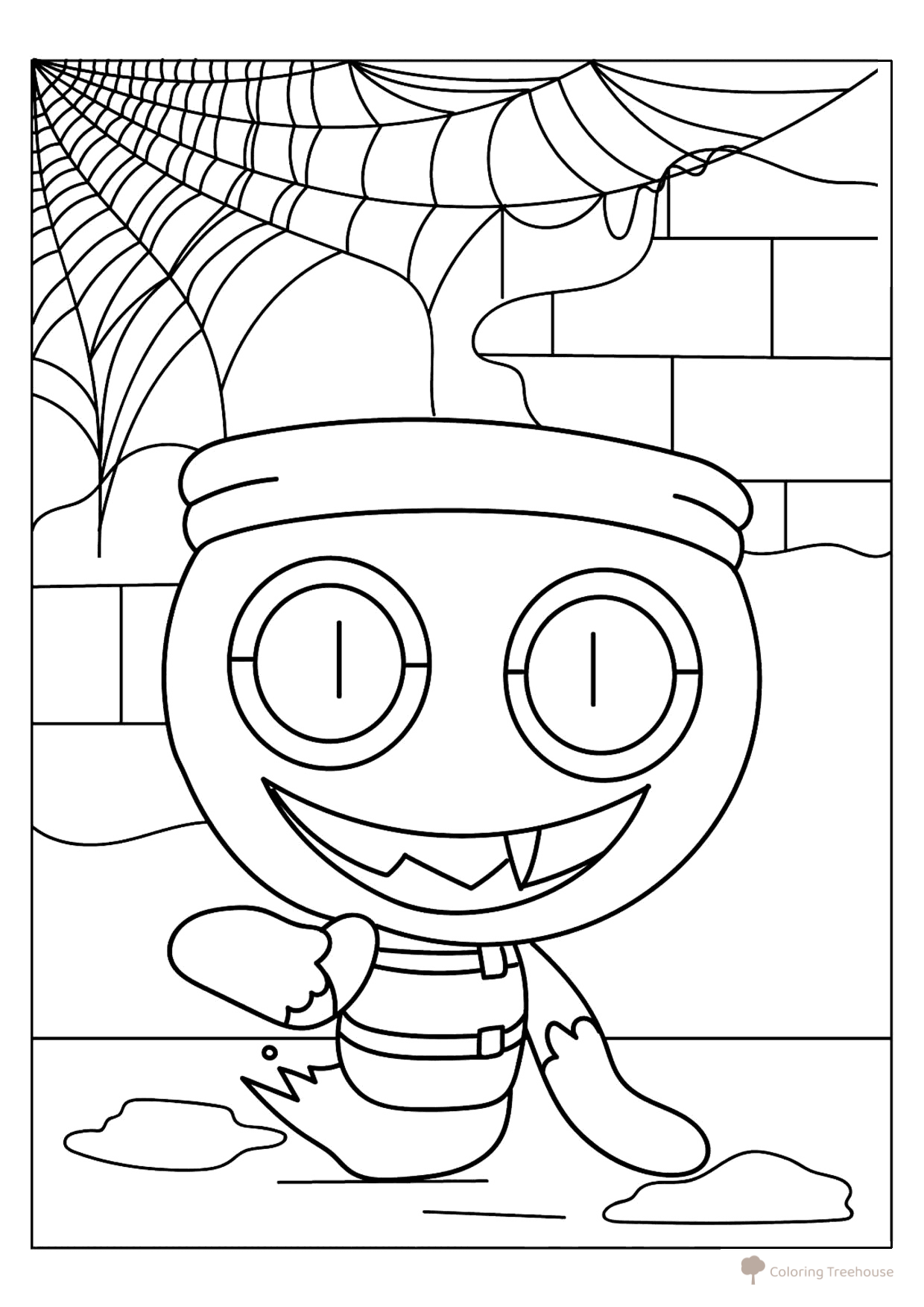 Página para colorear «Twisted Finn» del universo Dendy dibujo para colorear gratis de Páginas para colorear — Mundo Dendy