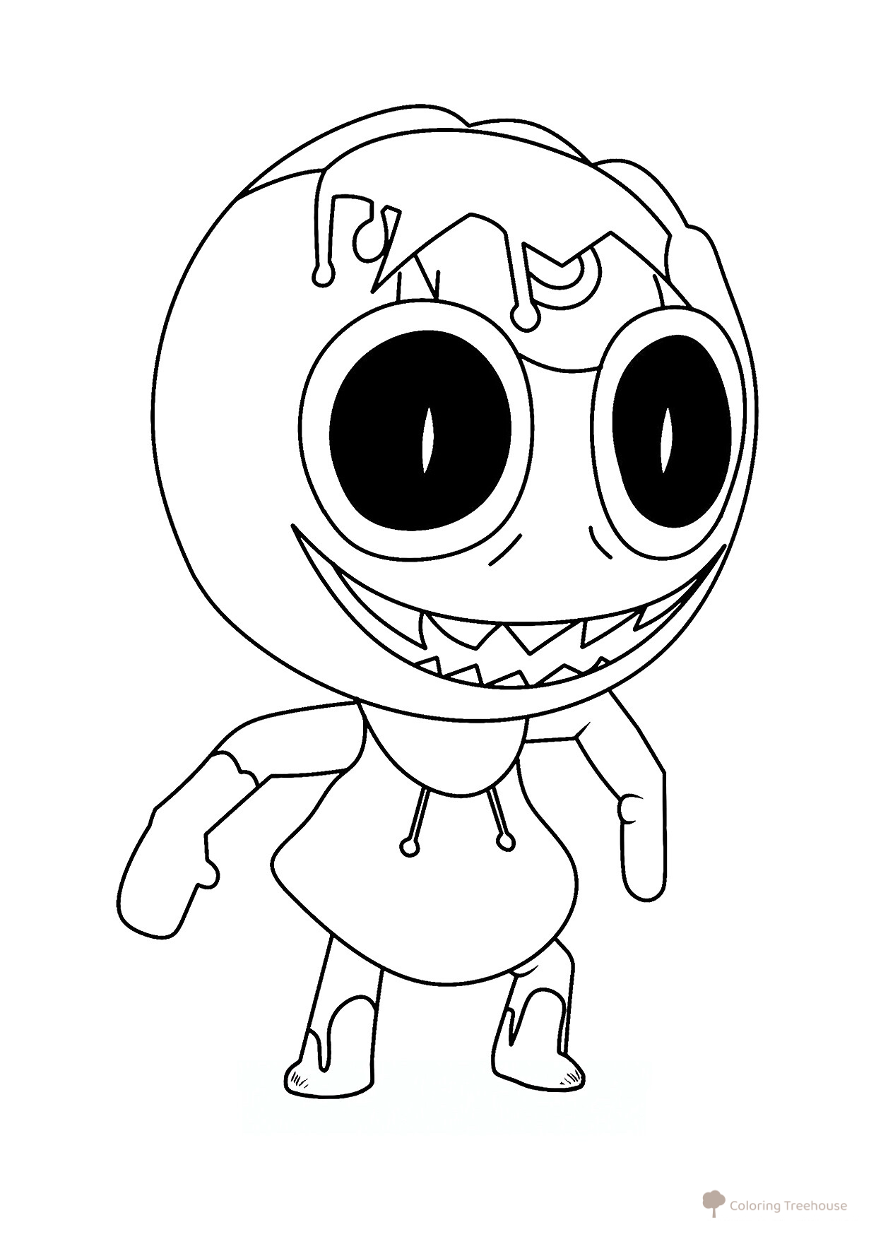 Página para colorear «Twisted Toodles» del mundo Dendy dibujo para colorear gratis de Páginas para colorear — Mundo Dendy