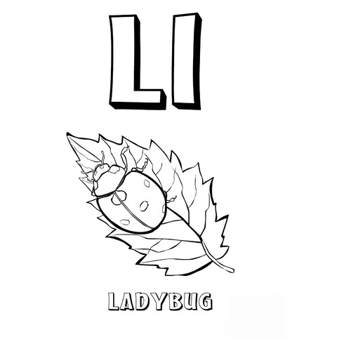 Letter L Coloring Page free printable English Alphabet Coloring Pages coloring page