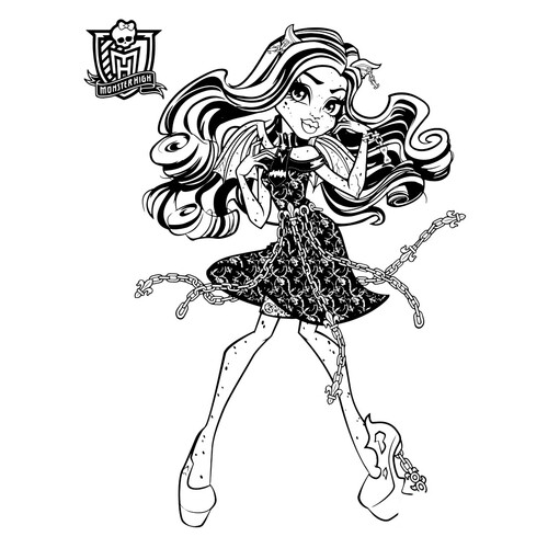Roshel Goyle (MH Haunted) - página para colorear dibujo para colorear gratis de Páginas para colorear de Monster High: Haunted