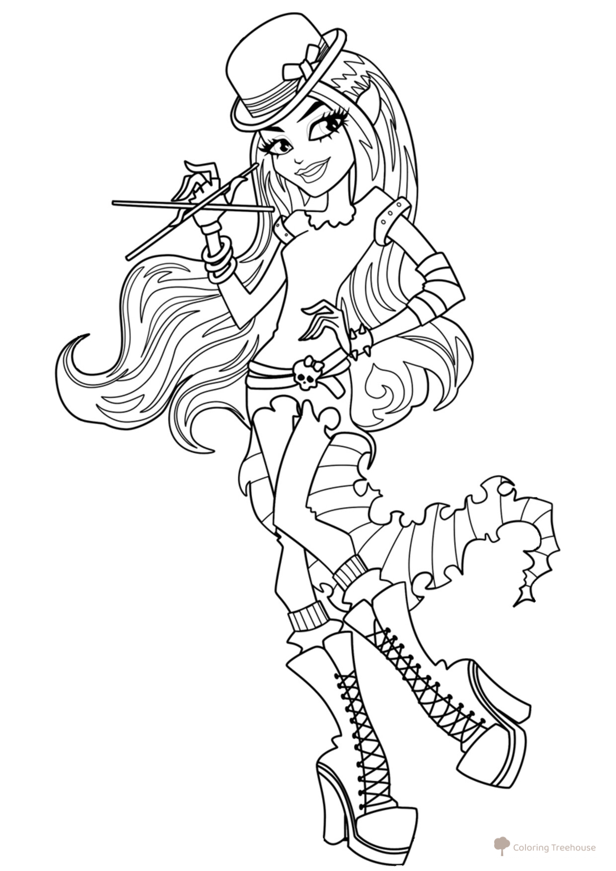 Página para colorear Bu-Lu Keroun dibujo para colorear gratis de Páginas para colorear Monster High