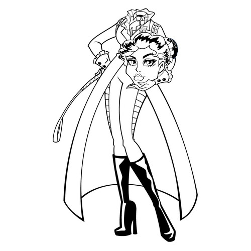 Dibujo para colorear: La hija del jinete sin cabeza dibujo para colorear gratis de Páginas para colorear Monster High