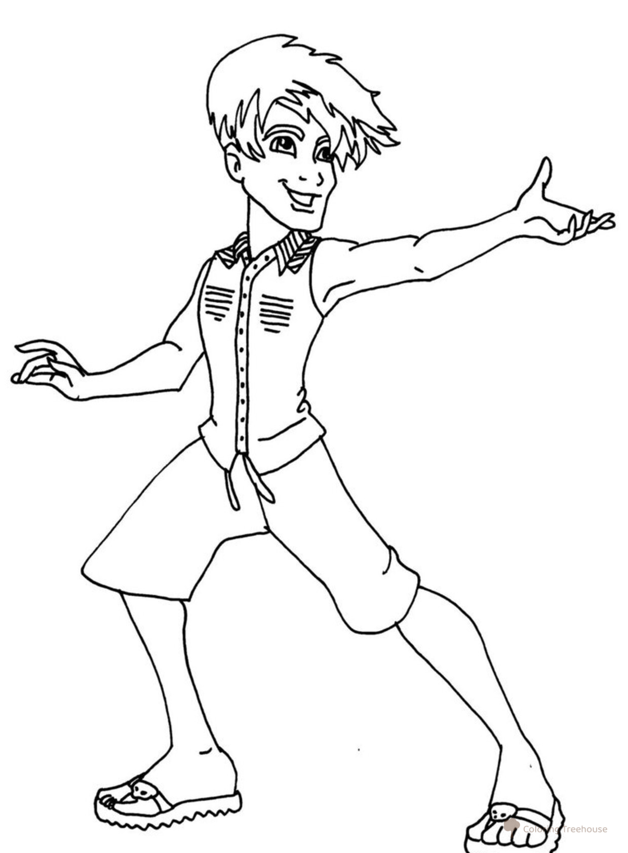Monster High Jackson Jekyll Coloring Page free printable Monster High Coloring Pages coloring page