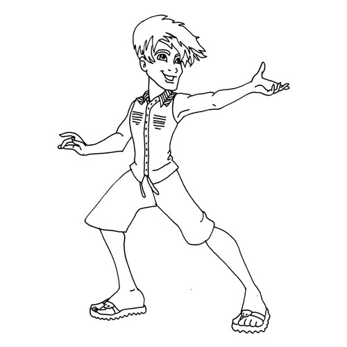 Monster High Jackson Jekyll Coloring Page free printable Monster High Coloring Pages coloring page