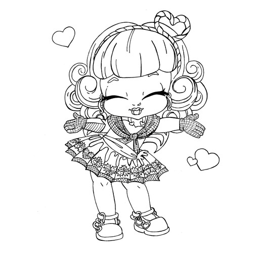 Página para colorear S. A. Cupid — hija de Eros dibujo para colorear gratis de Páginas para colorear Monster High
