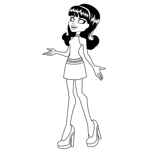 Página para colorear de Skara Skrims dibujo para colorear gratis de Páginas para colorear Monster High