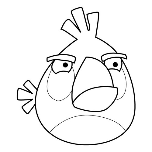 White Bird Coloring Page free printable Angry Birds Coloring Pages coloring page