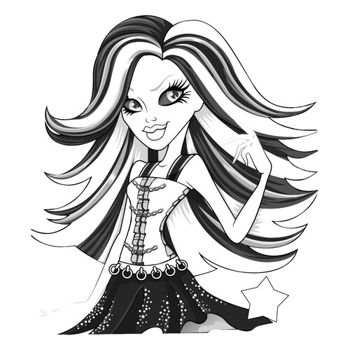 Página para colorear de Spectra Vondergeist dibujo para colorear gratis de Páginas para colorear Monster High