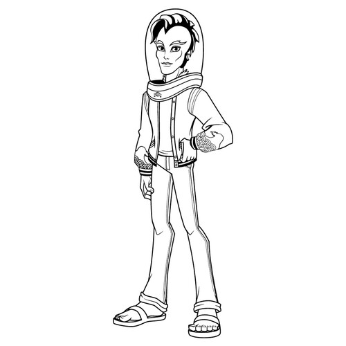 Página para colorear: Hijo del monstruo del río dibujo para colorear gratis de Páginas para colorear Monster High