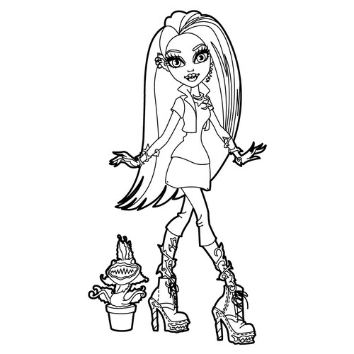 Página para colorear Venus McFlytrap dibujo para colorear gratis de Páginas para colorear Monster High