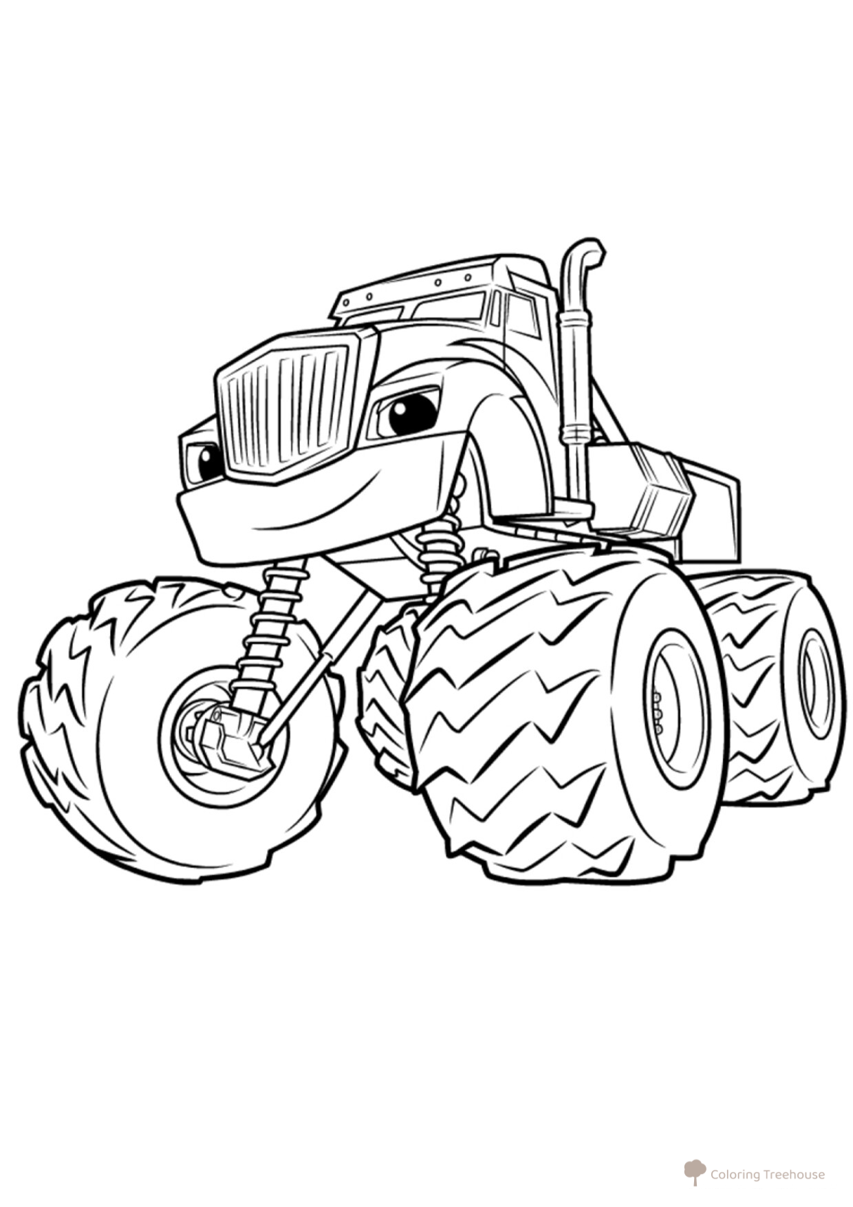 Krushila Coloring Page free printable Blaze and the Monster Machines Coloring Pages coloring page