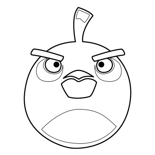 Black Bird Coloring Page free printable Angry Birds Coloring Pages coloring page