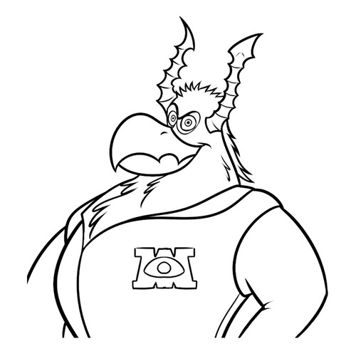 Brok Pearson para colorear dibujo para colorear gratis de Páginas para colorear de Monsters University