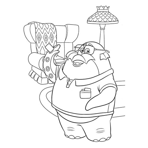 Página para colorear Don Carlton dibujo para colorear gratis de Páginas para colorear de Monsters University