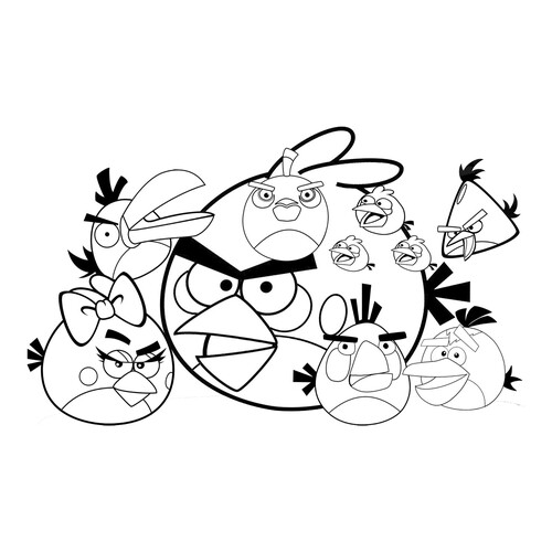 Angry Birds Coloring Pages free printable Angry Birds Coloring Pages coloring page