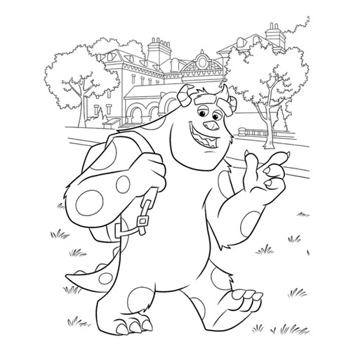 Página para colorear de James P. "Sully" Sullivan dibujo para colorear gratis de Páginas para colorear de Monsters University