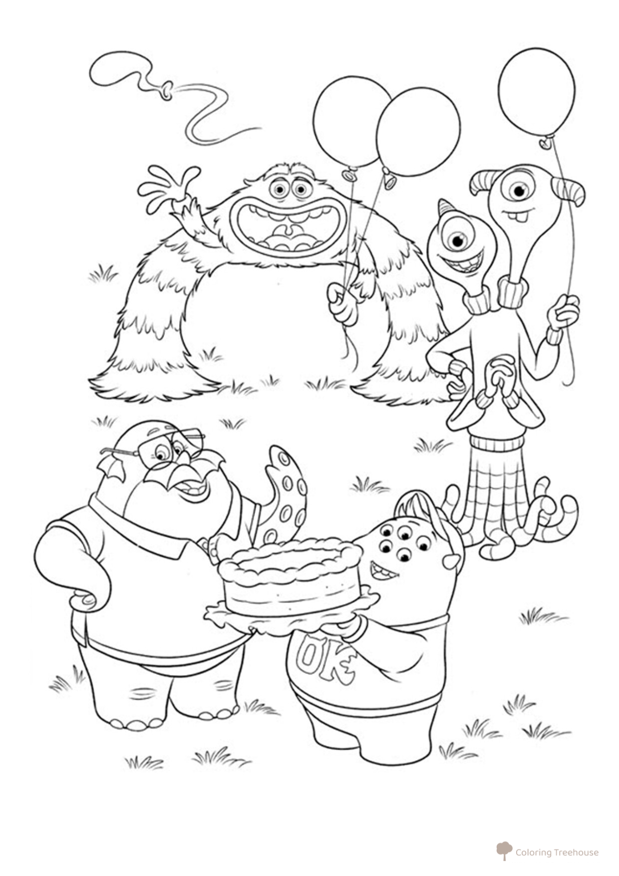 Monsters University Coloring Page free printable Monsters University Coloring Pages coloring page