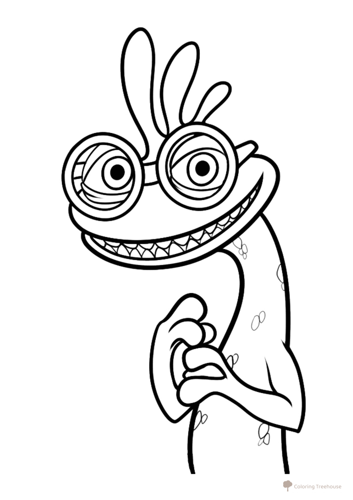 Página para colorear de Randall "Randy" Boggs dibujo para colorear gratis de Páginas para colorear de Monsters University