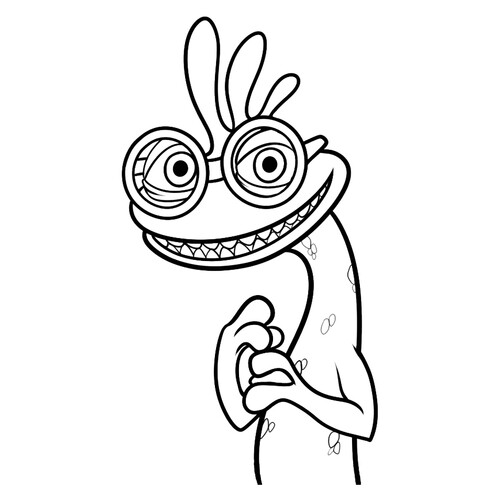 Página para colorear de Randall "Randy" Boggs dibujo para colorear gratis de Páginas para colorear de Monsters University