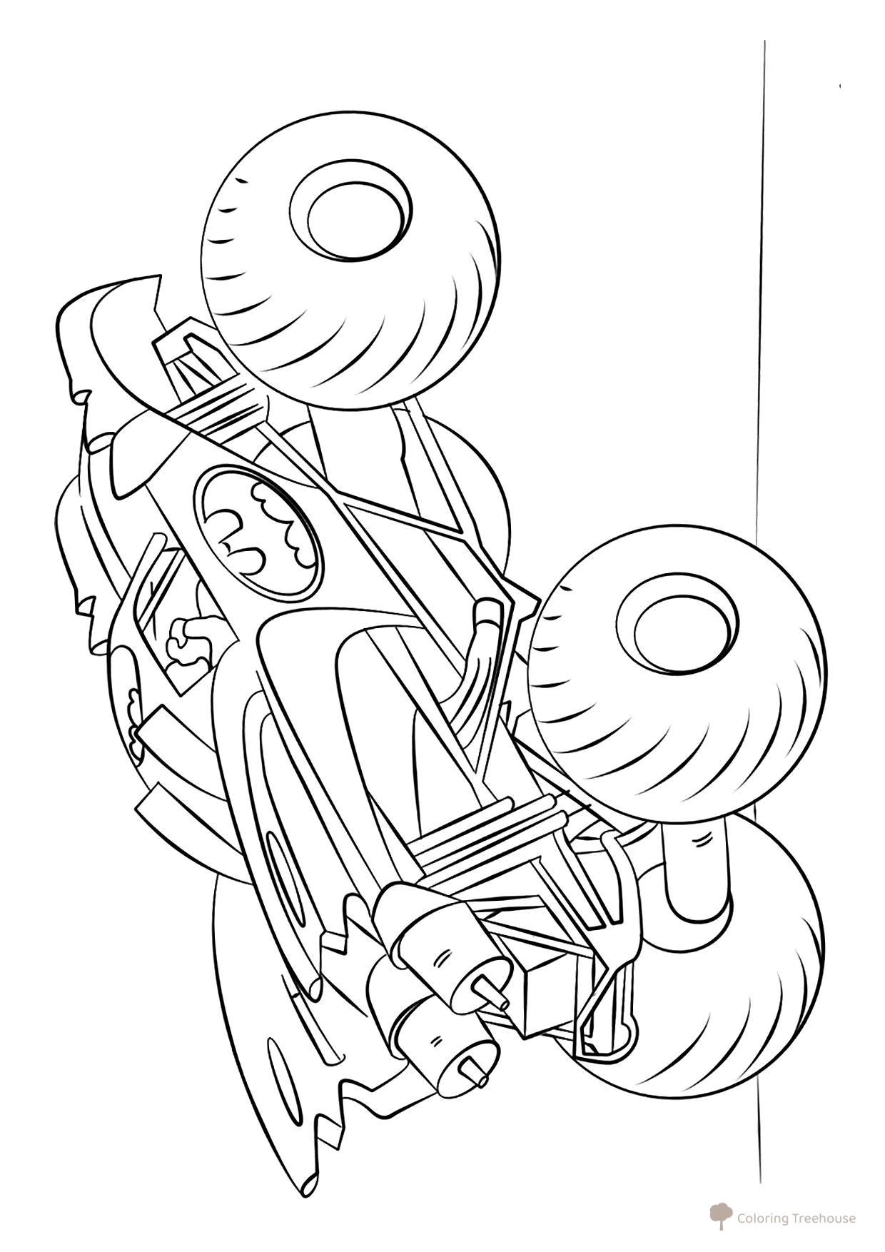 Batman Monster Truck Coloring Page free printable Monster Truck Coloring Pages coloring page