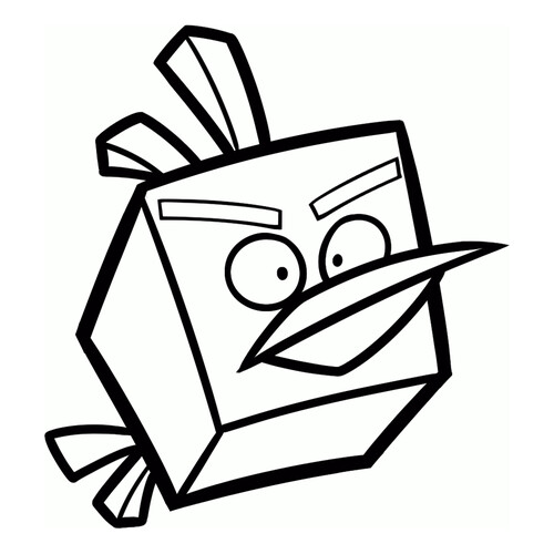 Ice Bird Coloring Page free printable Angry Birds Coloring Pages coloring page
