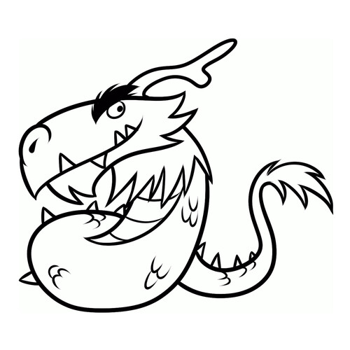 Mighty Dragon Coloring Page free printable Angry Birds Coloring Pages coloring page