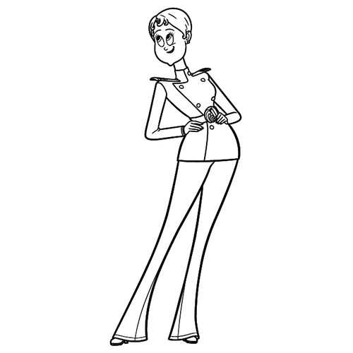 Erika Van Helsing Coloring Page free printable Hotel Transylvania 3 Coloring Pages coloring page