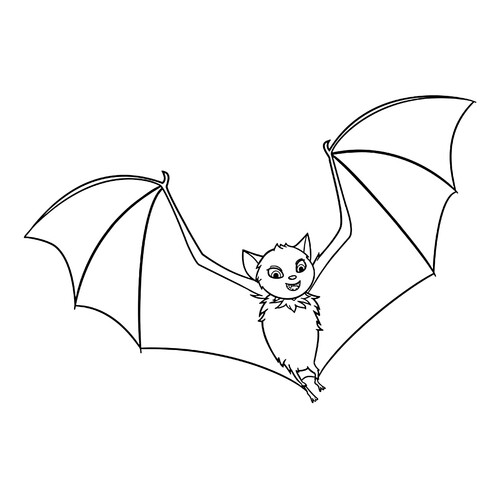 Página para colorear: Mavis la murciélago dibujo para colorear gratis de Páginas para colorear de Monstruos en vacaciones 3: El llamado del mar