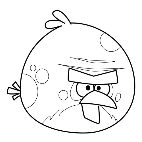 Terence Coloring Page from Angry Birds free printable Angry Birds Coloring Pages coloring page