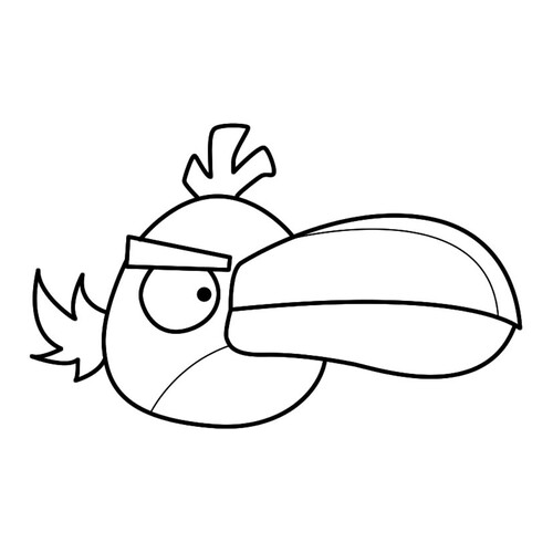 Green Bird Coloring Page free printable Angry Birds Coloring Pages coloring page