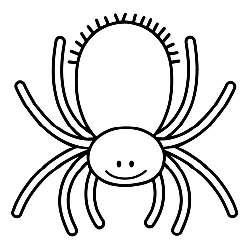 Tarantula Coloring Page for Toddlers free printable Insect Coloring Pages for Toddlers coloring page