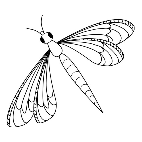 Dragonfly Coloring Page free printable Insect Coloring Pages coloring page