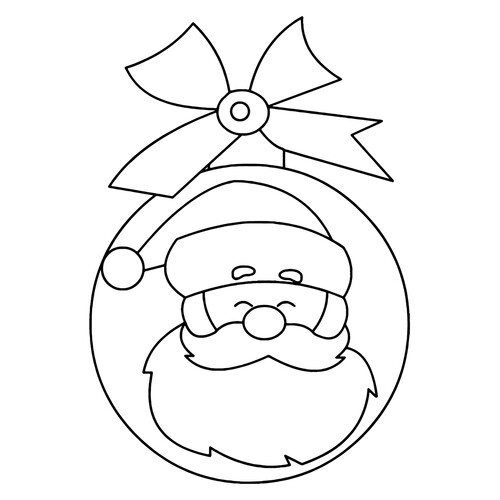 Página para colorear: Bola de Navidad con Ded Moroz (Papá Noel ruso) dibujo para colorear gratis de Páginas para colorear de Año Nuevo para niños